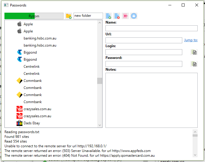 app I wrote similar to lastpass but a desktop app that retrieves icons from the servers