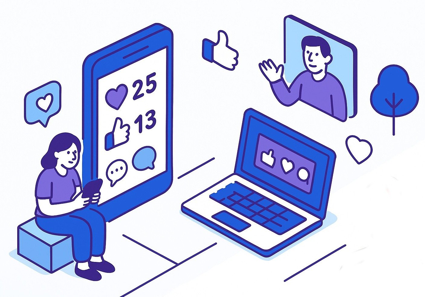 social media manager background